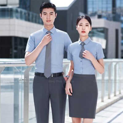 May đồng phục áo sơ mi giá tốt 1