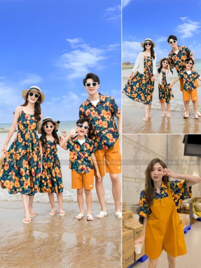 May đồng phục đi biển gia đình 3