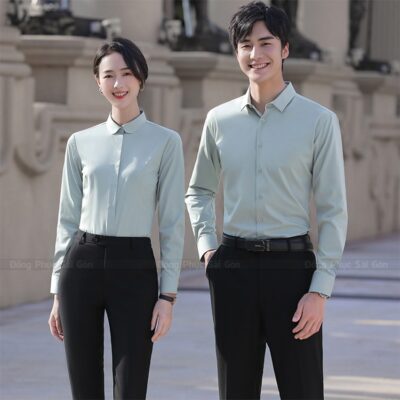 May đồng phục sơ mi Hà Nội 1