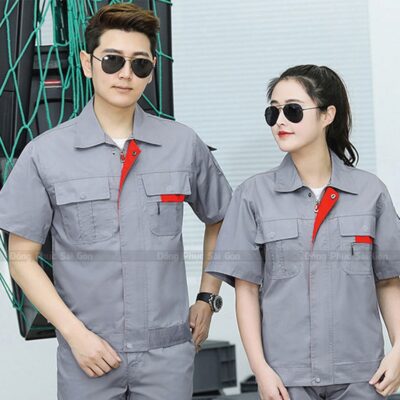 May quần áo đồng phục công nhân giá rẻ tại HCM 4
