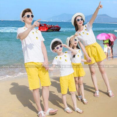 Sản xuất quần áo đồng phục đi biển chất lượng 2