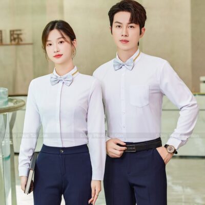 Sơ mi trắng đồng phục thanh lịch 1