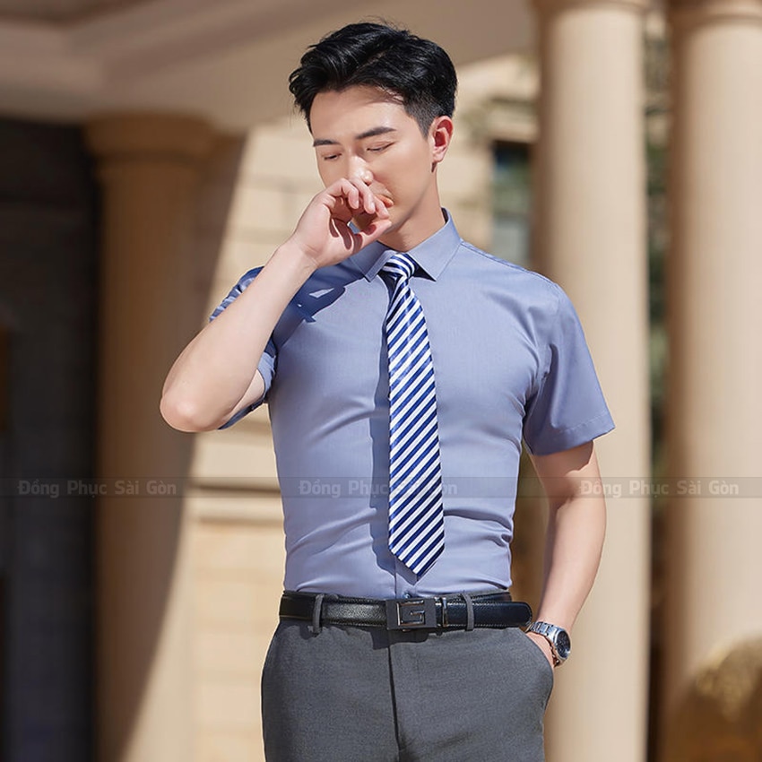 Thiết kế áo đồng phục công sở nam lịch lãm