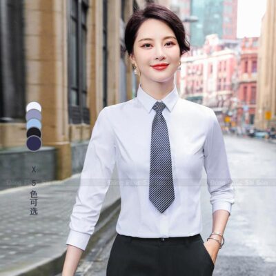 Thiết kế sơ mi đồng phục nữ duyên dáng 1
