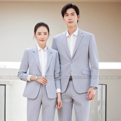 Xưởng may áo đồng phục công sở giá cạnh tranh 1