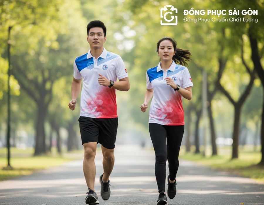 áo thun chạy bộ đồng phục
