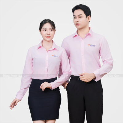 Đồng phục công sở màu hồng CS2512 3