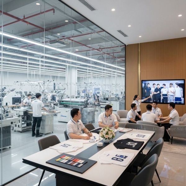 kiểm tra chất lượng áo đồng phục 14