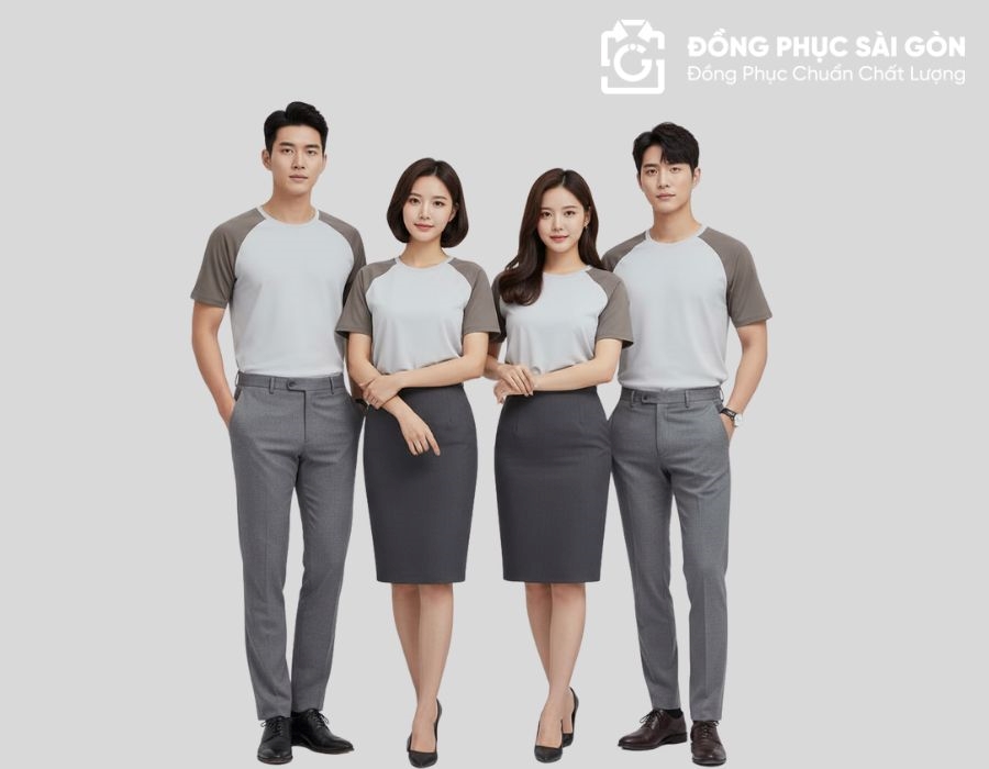 mẫu áo thun đồng đồng phục raglan