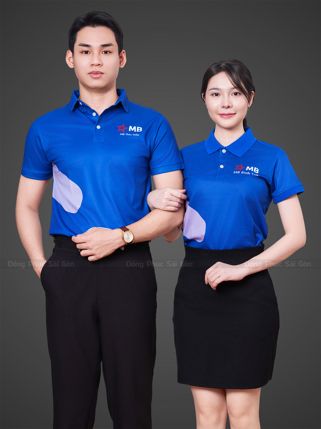mẫu áo thun đồng phục ngân hàng mb bank