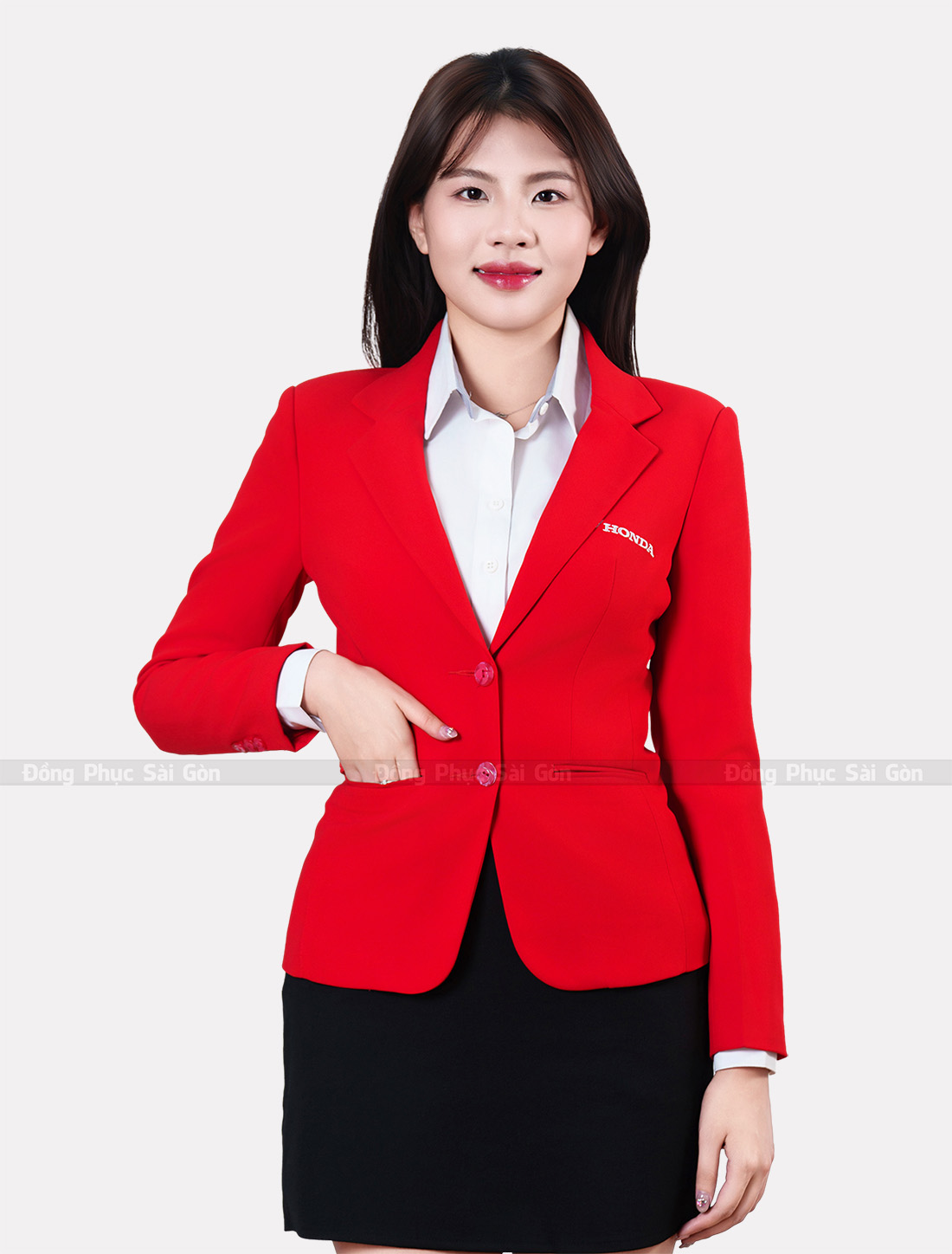 mẫu áo vest đồng phục công sở nam nữ