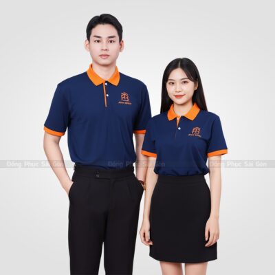 Áo thun đồng phục cổ trụ Anh Bình 1