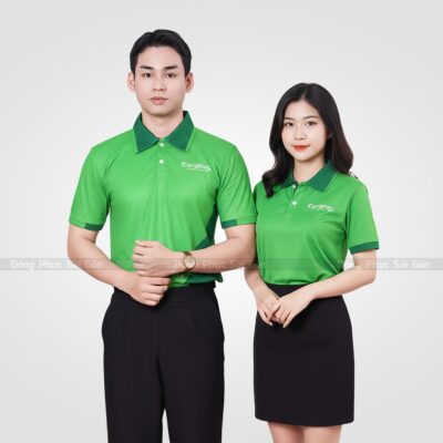 Áo thun đồng phục công ty màu xanh lá CTA250042 2
