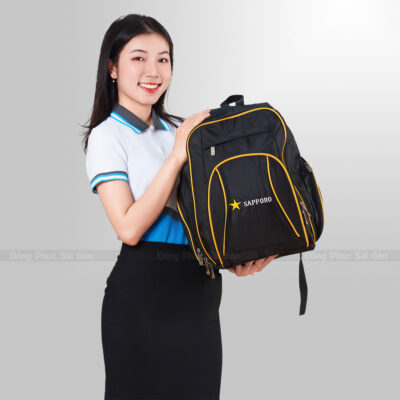 May balo quà tặng logo SAPPORO thêu bền đẹp 2