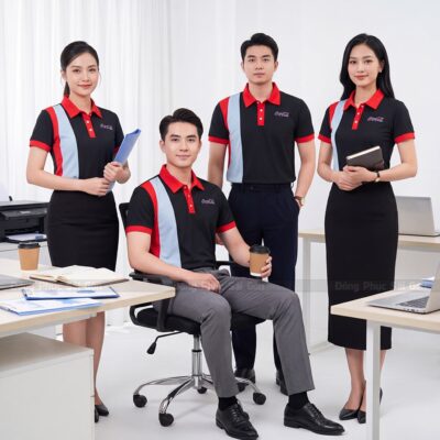 Đồng phục công ty giá rẻ Coca Cola 5