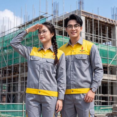 Đồng phục công nhân bảo hộ lao động chất liệu Kaki 1