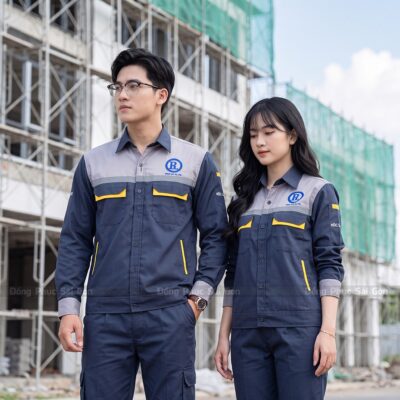 Đồng phục công nhân cao cấp phối kiểu sang trọng 1