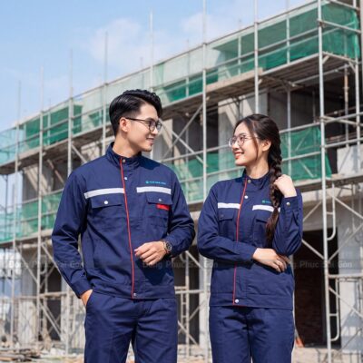May áo đồng phục công nhân thiết kế theo yêu cầu 1