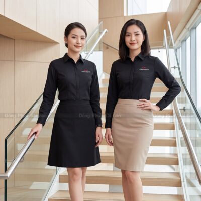 May đồng phục công sở đẹp thiết kế theo yêu cầu 1