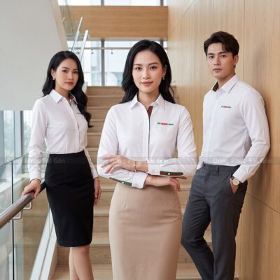 May đồng phục công sở TPHCM in thêu logo 1