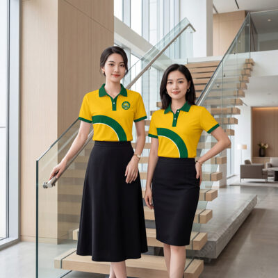 Xưởng may áo thun polo nam nữ giá rẻ GLU 1