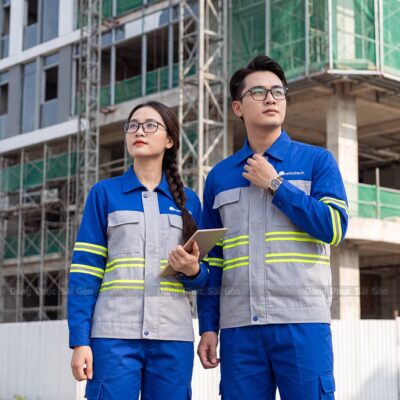 Xưởng may đồng phục công nhân giá tốt đạt chuẩn an toàn 1