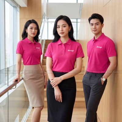 Áo polo có sẵn màu hồng sen giá xưởng 4