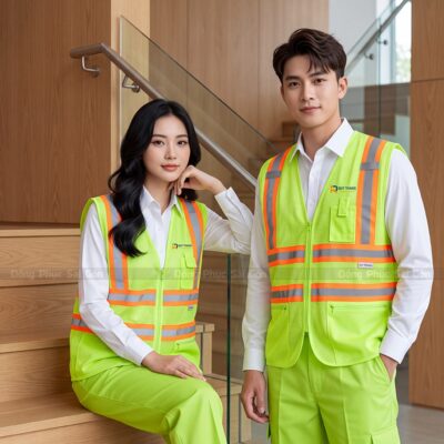 Áo bảo hộ lao động may sẵn giá xưởng 5