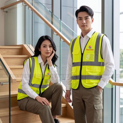 Áo bảo hộ lao động may sẵn giao hàng nhanh cho doanh nghiệp 2