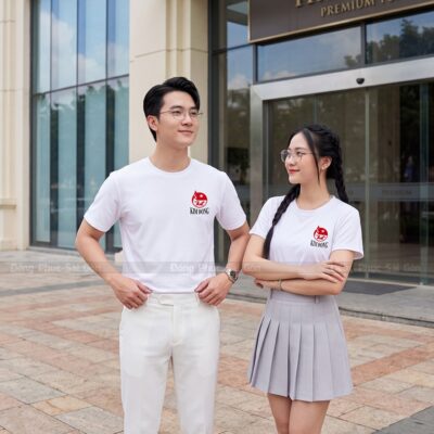 Áo cổ tròn đồng phục may sẵn kiểu dáng năng động 3