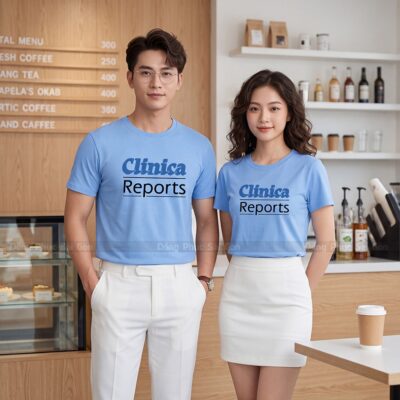 Áo cổ tròn may sẵn đẹp cho đồng phục công ty 1