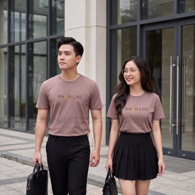 Đồng phục áo thun cổ tròn có sẵn lấy ngay 2