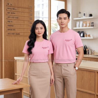 Đồng phục áo thun cổ tròn may sẵn cho doanh nghiệp 2