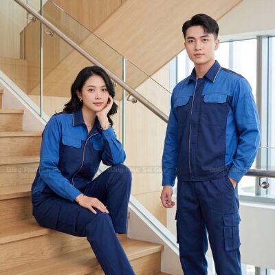 Đồng phục bảo hộ lao động may sẵn cao cấp 4