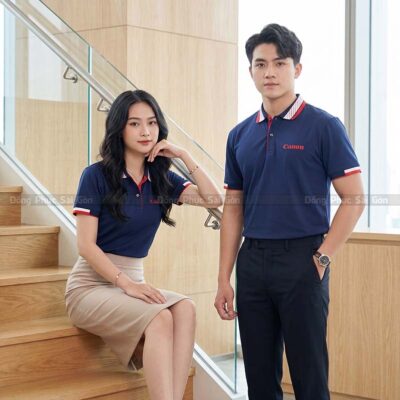 Áo đồng phục công ty hà nội thiết kế đẹp 3