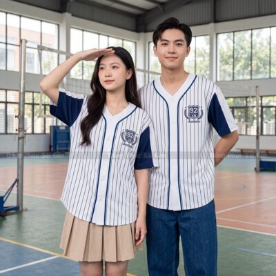 Áo đồng phục học sinh bóng chày đẹp 8