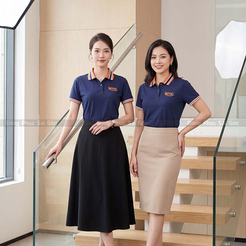 Áo đồng phục văn phòng công ty đứng form 1