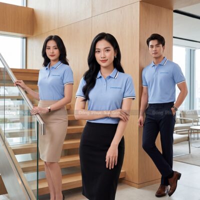 Áo polo công ty may sẵn sỉ số lượng lớn 6