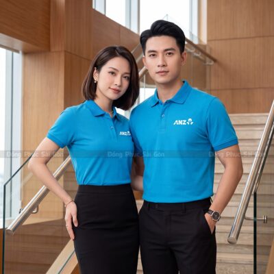Áo thun cổ trụ đồng phục may sẵn giá rẻ PL01031 1