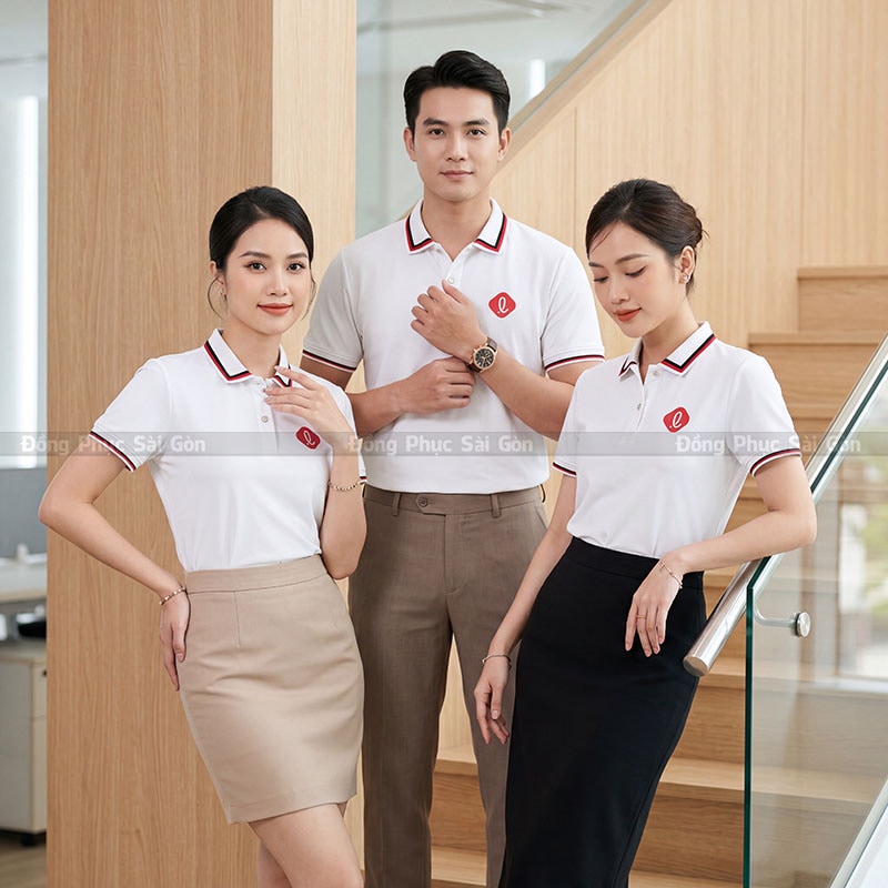 Áo thun đồng phục polo chất vải tốt 3