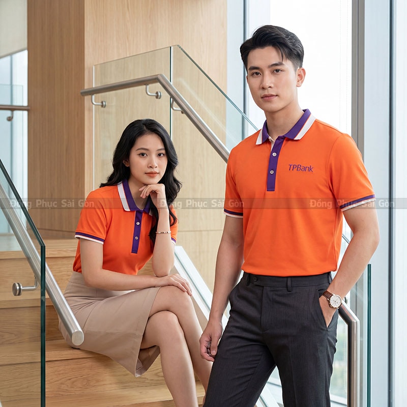 Áo thun đồng phục polo form thoải mái 1