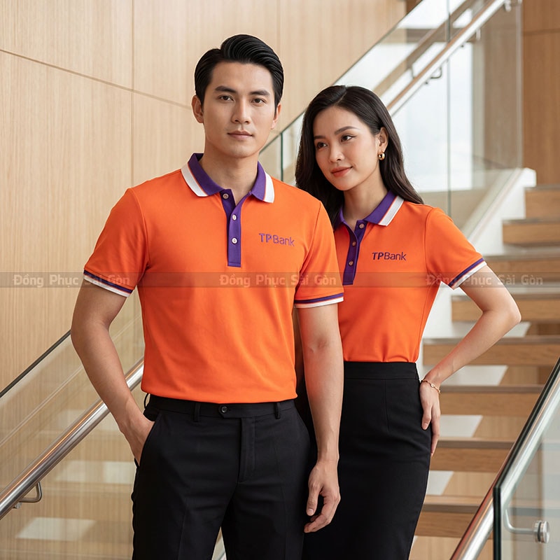Áo thun đồng phục polo form thoải mái 2