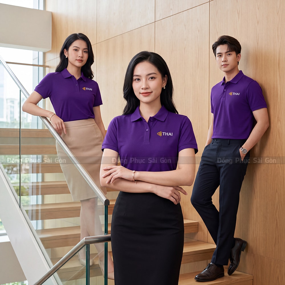 Áo thun polo đồng phục may sẵn giá rẻ PL01040 2