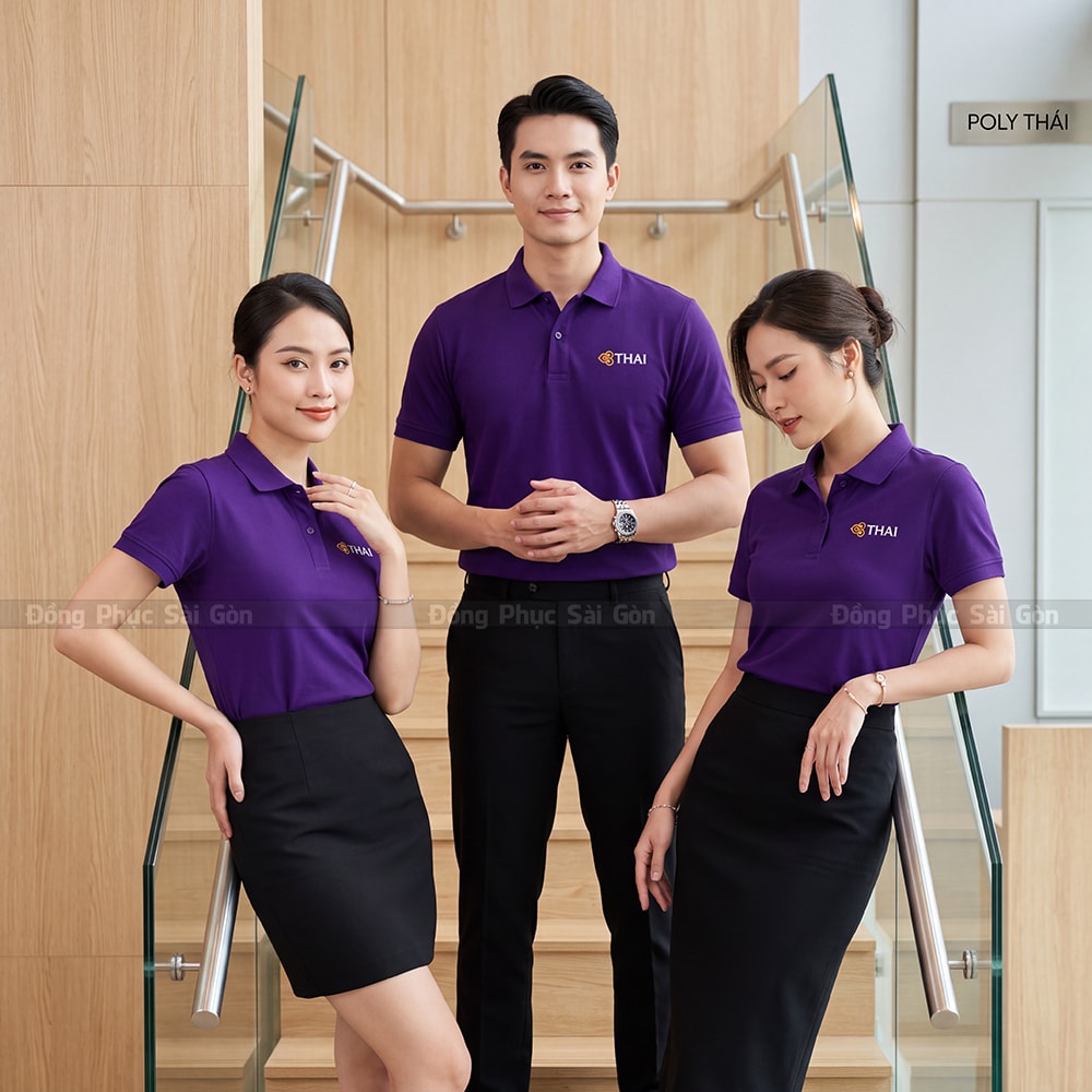Áo thun polo đồng phục may sẵn giá rẻ PL01040 3
