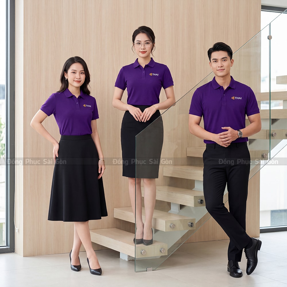 Áo thun polo đồng phục may sẵn giá rẻ PL01040 5