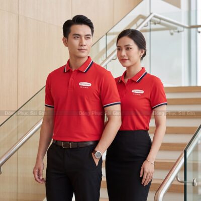 Công ty may áo polo đồng phục may sẵn uy tín PL04051 1