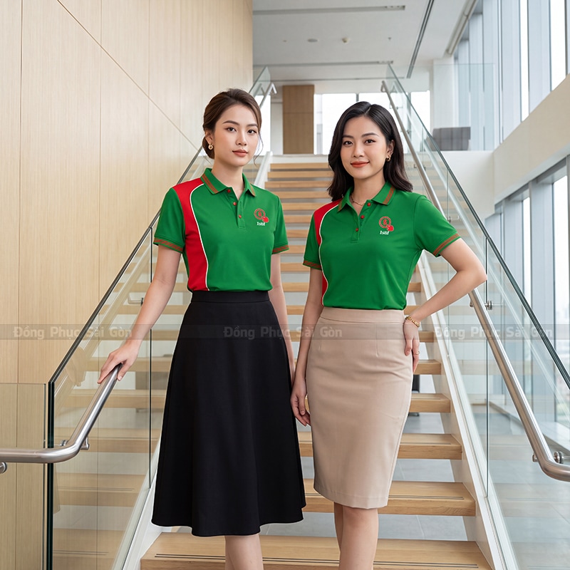 dong-phuc-dep-mau-xanh-la-phoi-do-chuyen-nghiep 2