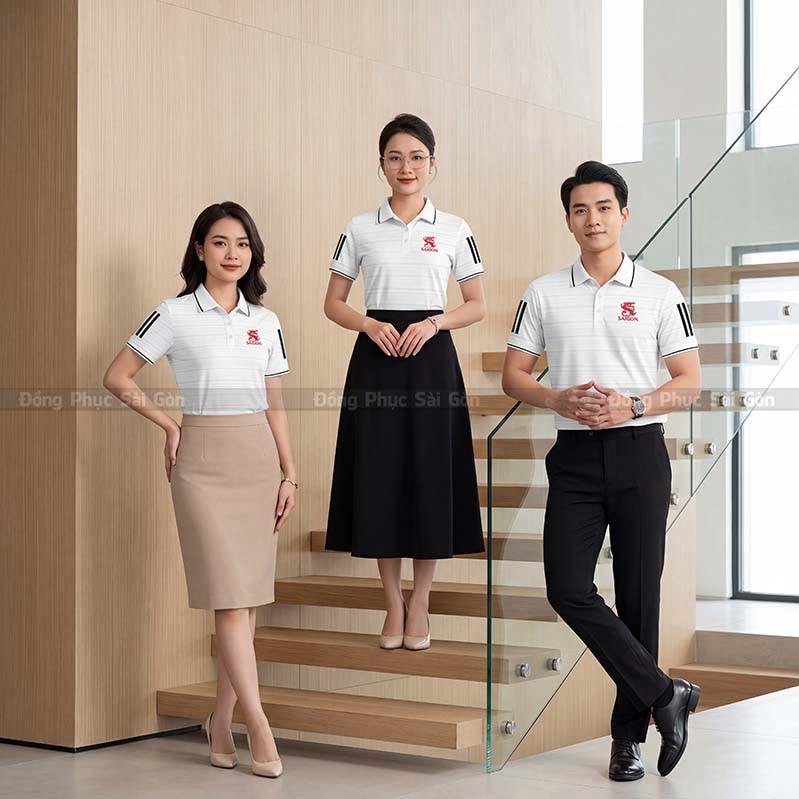 Làm áo đồng phục công ty thiết kế sang trọng 4