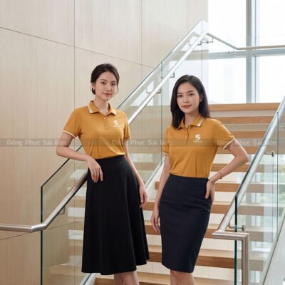 Mẫu áo đồng phục polo nhà hàng dễ nhận diện 4