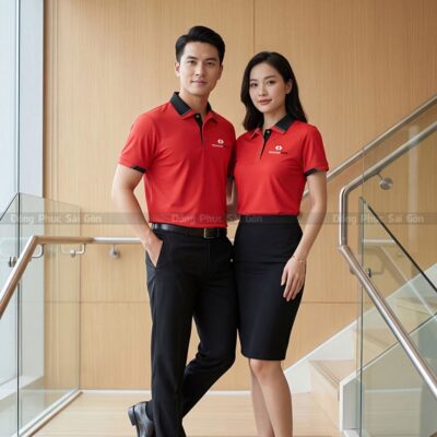 Mẫu áo polo đồng phục phong cách trẻ 2
